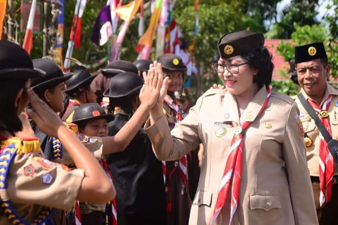 Buka Kemah Bakti Dan Lomba Prestasi Pramuka Pj Bupati Berpesan Begini