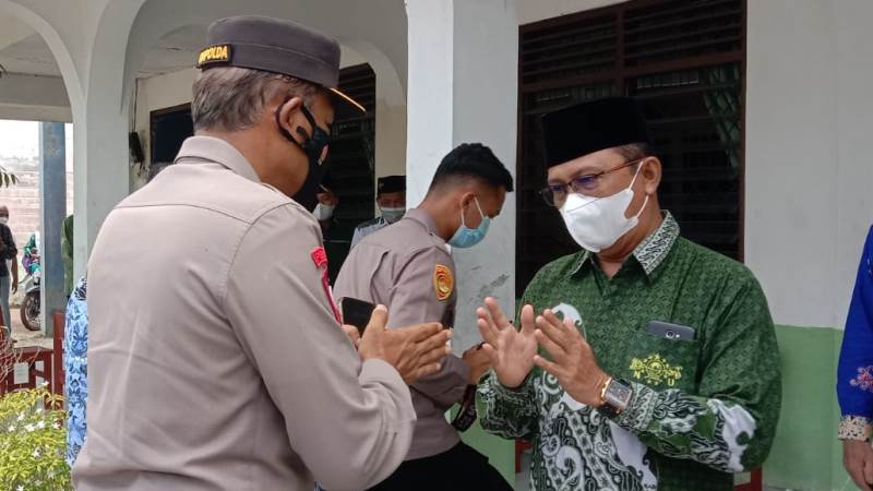 Ketua PWNU Kalteng HM Wahyudie F. Dirun menerima kunjungan Kapolda Kalteng Irjen Pol Nanang Avianto