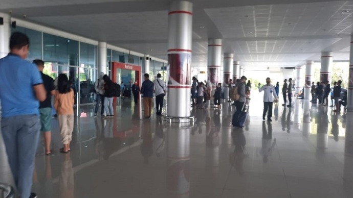Aktivitas penerbangan di Bandara Tjilik Riwut Palangka Raya beberapa waktu lalu (FOTO : HAFIZ/DOK PROKALTENG.CO)