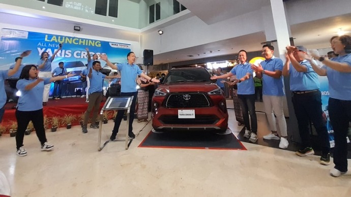 Wira Toyota Launching All New Yaris Cross. Di palangkaraya, acara launching digelar di di Atrium Palma Palangkaraya, Sabtu (24/6/2023)