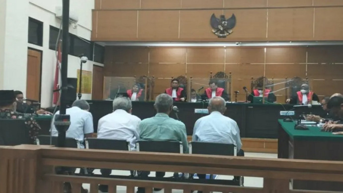 Sidang putusan kasus korupsi mega proyek BFC PT Krakatau Steel, Senin 10 Juli 2023-Radar Banten -