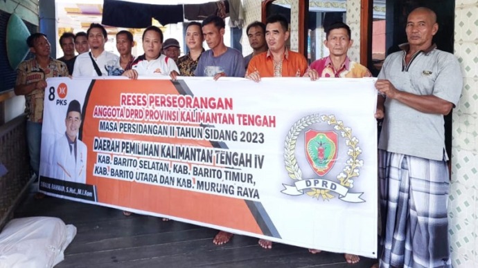 Sekretaris Komisi I DPRD Kalteng, Sirajul Rahman. Melaksanakan reses perseorangan ke Dapil Kalteng IV, meliputi Kabupaten Barito Selatan, Barito Utara, Barito Timur dan Murung Raya.(FOTO : IST)