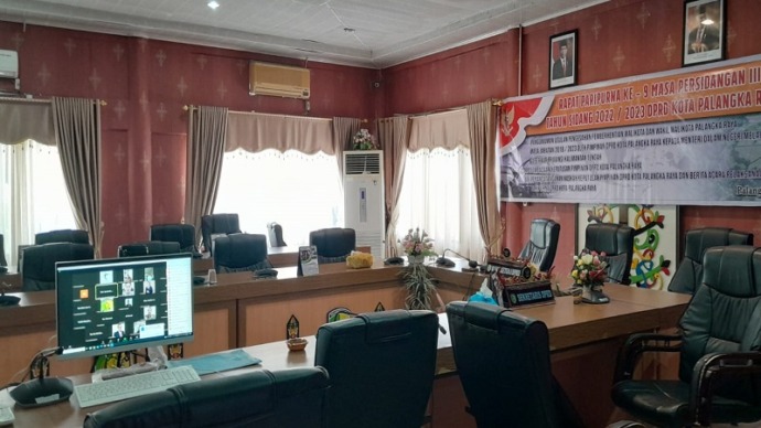 Ruangan komisi DPRD Kota Palangkaraya, Jumat (5/8/2023). (FOTO:MARINI/PROKALTENG.CO)