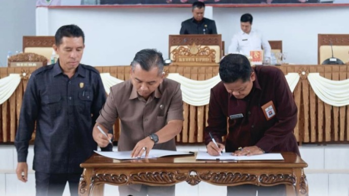 DPRD dan Pemkab Seruyan Tandatangani Nota Kesepakatan KUPA PPAS 2023