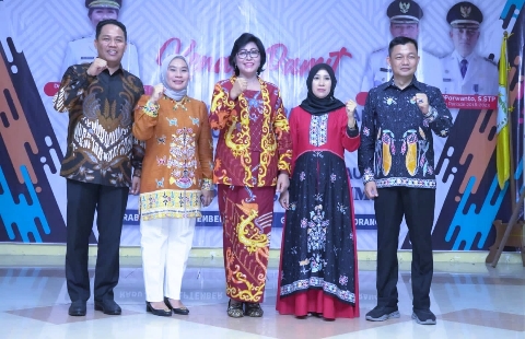 Kenal Pamit, Lilis Suriani Minta Dukungan Seluruh ASN Lamandau