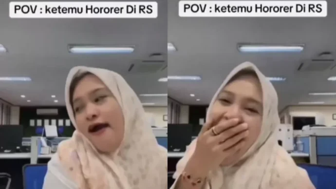 Video sindiran yang dilakukan oleh pegawai PT Timah. (akun TikTok @wennymyzon1 )