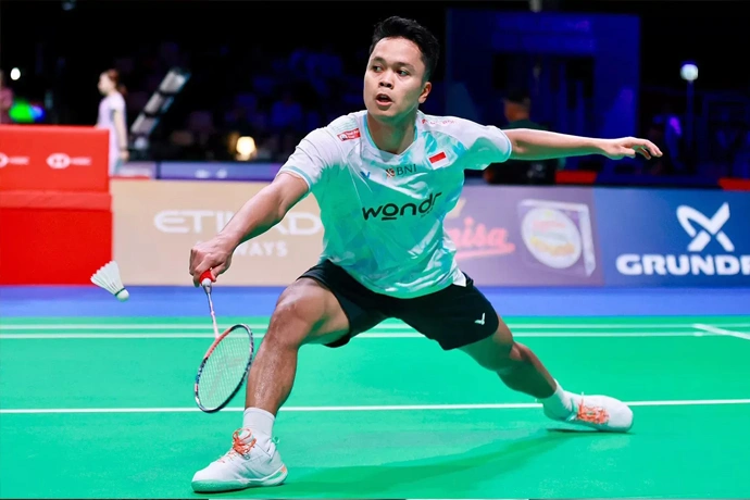 Anthony Sinisuka Ginting akan menjadi andalan tim Indonesia di Kejuaraan Beregu Asia 2026.