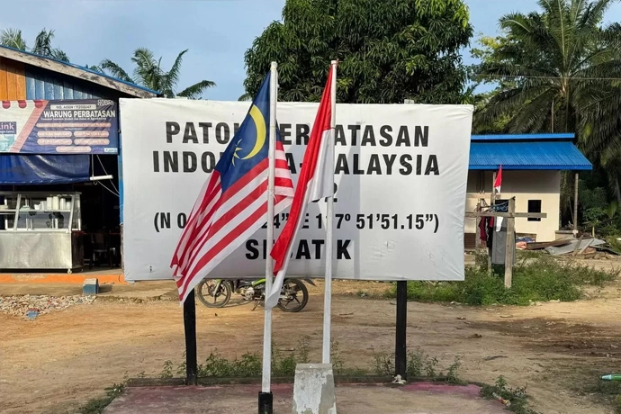 Batas Indonesia-Malaysia di Sebatik