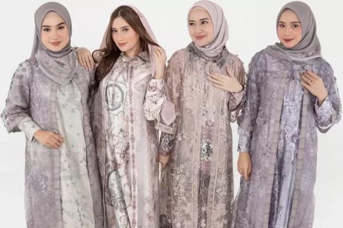 Gamis rompi lepas viral di media sosial, bakal jadi tren baju Lebaran 2026. (Instagram @tanahabangcollection)