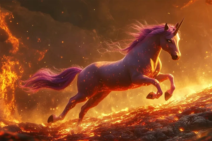 Ilustrasi kuda api. (Freepik)