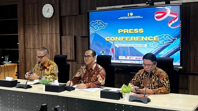 Konferensi Pers Dirjen AHU Kementerian Hukum terkait Isu Kewarganegaraan di Kantor Dirjen AHU, Kamis (26/2). (IST)