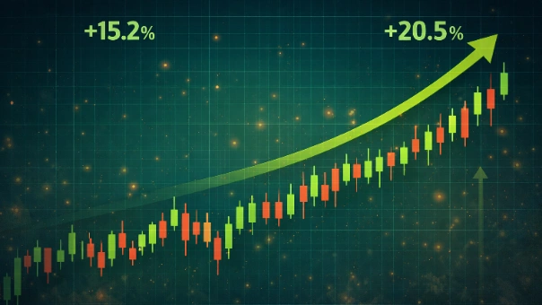 Ilustrasi grafik pergerakan saham yang menunjukkan tren positif sepanjang 2025. Nilai transaksi investor Kalteng tercatat menembus Rp 10,6 triliun. (IST)