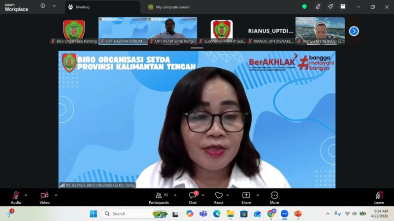 Pemprov Kalteng Perkuat Kelembagaan UPTD Demi Pelayanan Publik Optimal