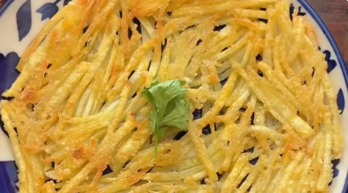 Potato Paille ala Sanji: Kentang Crispy Tipis yang Gurih dan Elegan