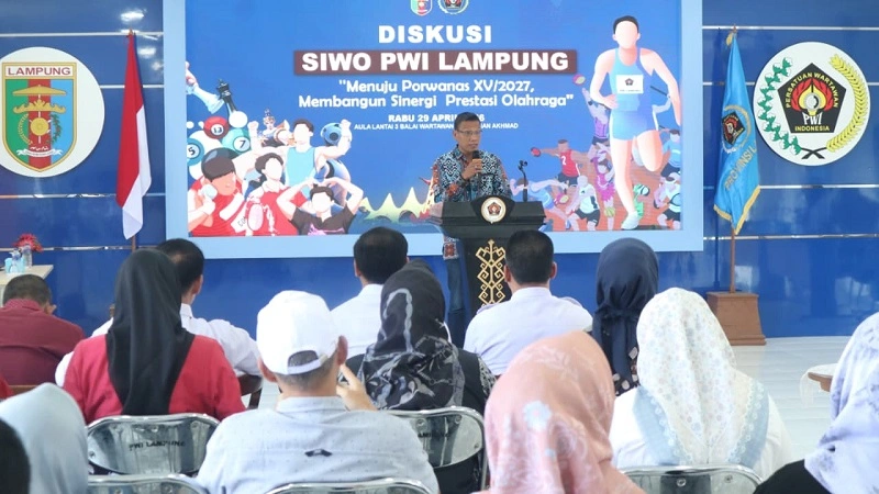 DISKUSI OLAHRAGA ! SIWO PWI Lampung Target Sukses Tuan Rumah dan Bidik Prestasi Juara Umum Porwanas