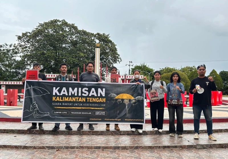 Solidaritas Aksi Kamisan Kalteng Gaungkan Tuntutan Buruh Jelang May Day 2026