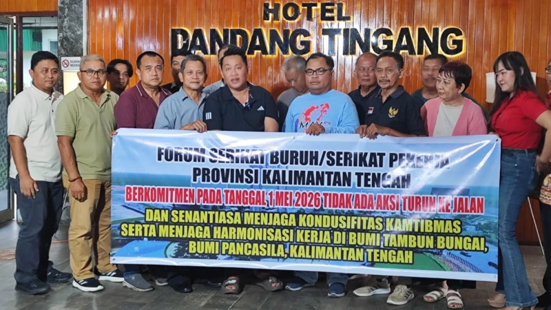 Tanpa Orasi dan Demo, May Day di Kalteng Fokus Kegiatan Sosial
