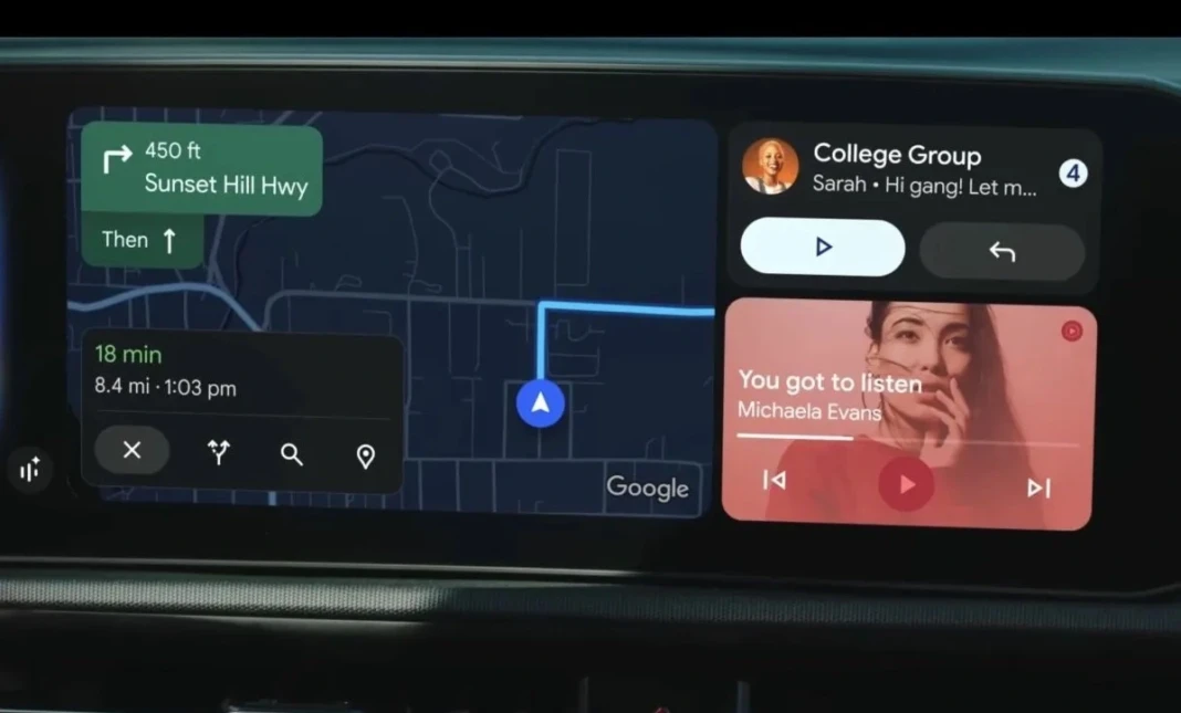 Dukungan Android Auto di mobil. (Android)