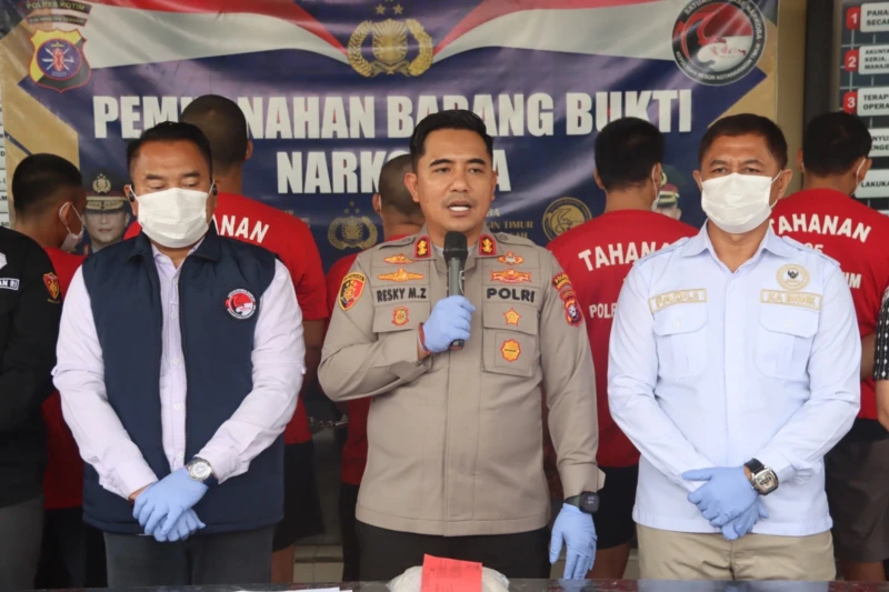 Polres Kotim Musnahkan 1,29 Kg Sabu, Selamatkan Ribuan Jiwa