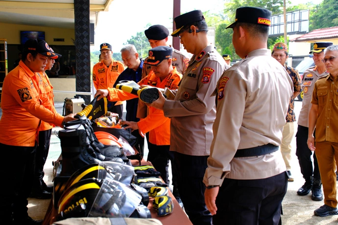 Tinjau Kesiapan Penanggulangan Karhutla di Lamandau, Wakapolda Kalteng Tekankan Hal Ini