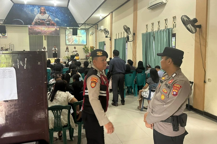Sinergi TNI-Polri Amankan Ibadah Paskah 2026 di Kabupaten Lamandau