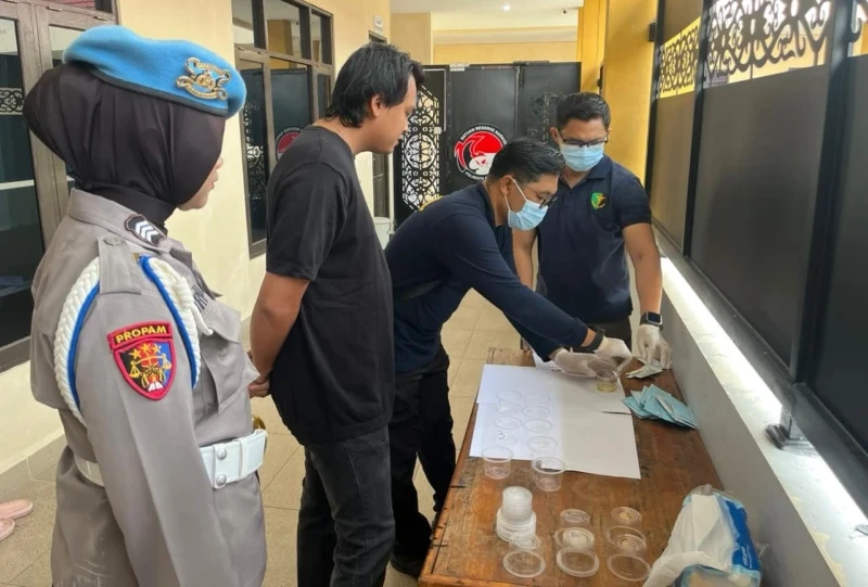 Tes Urine Personel Polresta Palangka Raya, Seluruh Anggota Negatif Narkoba