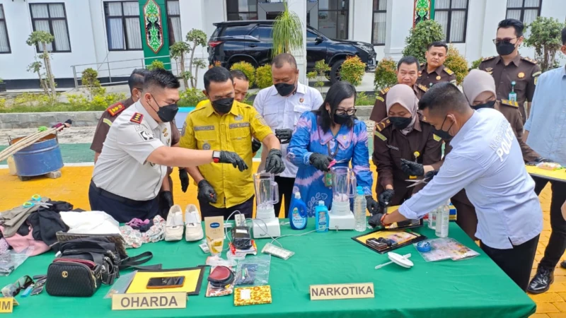 Barang Bukti 22 Perkara Dimusnahkan Kejari Barsel, Wabup Apresiasi Penegakan Hukum