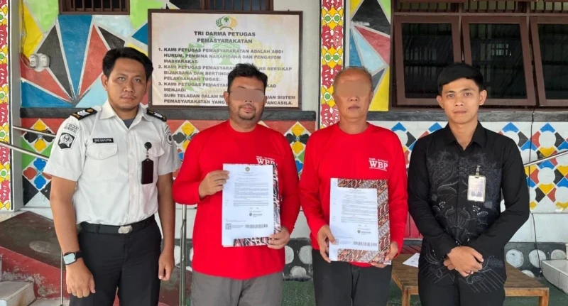 14 Warga Binaan Buddha di Kalteng Terima Remisi Khusus Waisak 2026