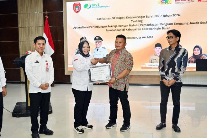 Sekitar 44.907 Pekerja Rentan di Kobar Belum Terlindungi Program BPJS Ketenagakerjaan  
