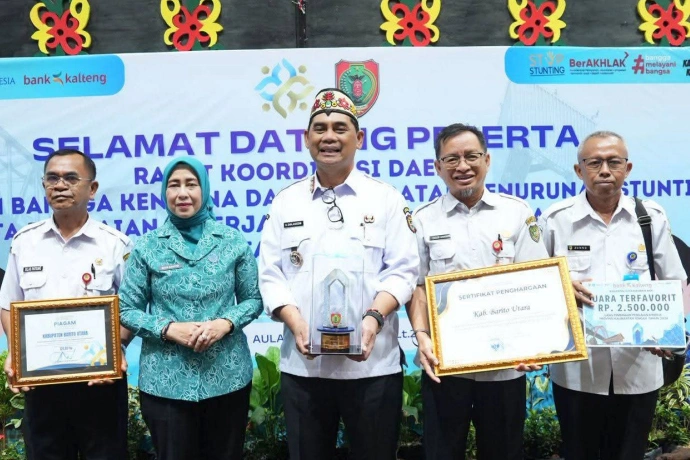 Barito Utara Borong Tiga Penghargaan Tangani Stunting dan Kependudukan di Kalteng