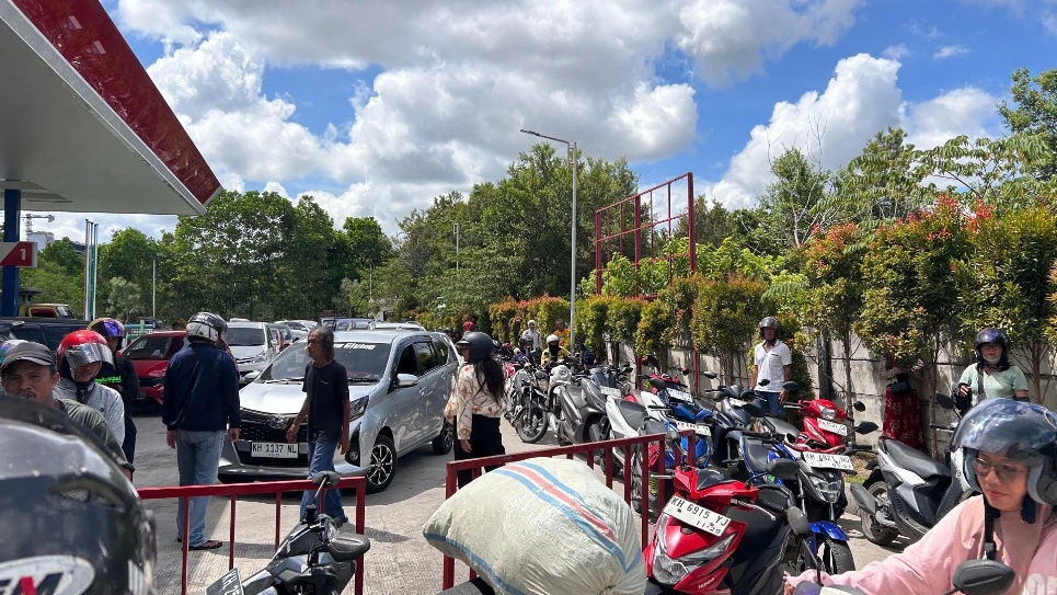 SPBU Palangka Raya Diserbu Warga, Ternyata Bukan karena Pasokan Pertamina Langka