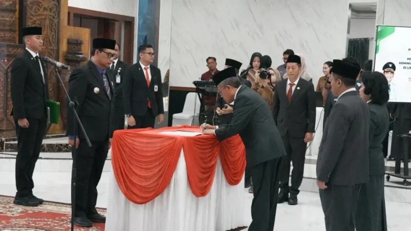Bupati Barito Utara Lantik 135 Pejabat, 18 Eselon II Digeser Besar-Besaran