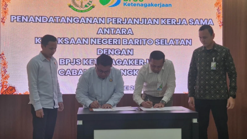 Kejari Barsel dan BPJS Ketenagakerjaan Perkuat Sinergi Penegakan Hukum