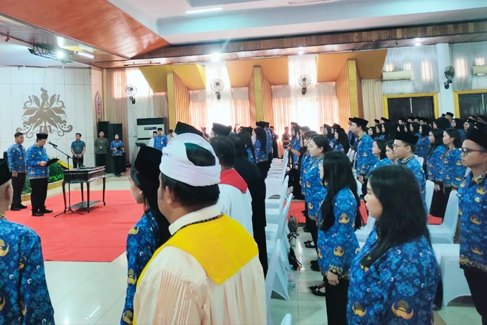 Kukuhkan 234 PNS, Bupati Lamandau: Dedikasi Tanpa Mutasi dan Loyalitas Pelayanan Publik