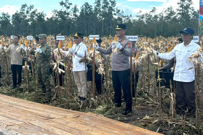 Panen Raya Jagung di Rakumpit, Gubernur Kalteng Minta Daerah Siapkan Lahan
