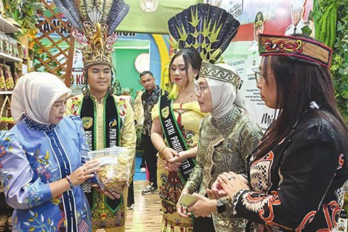 Stand Barito Utara di Kalteng Expo 2026 Ramai Pengunjung