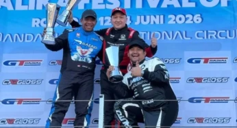 Alvin Bahar Juara di Kejurnas Balap Mobil Round 1 Mandalika