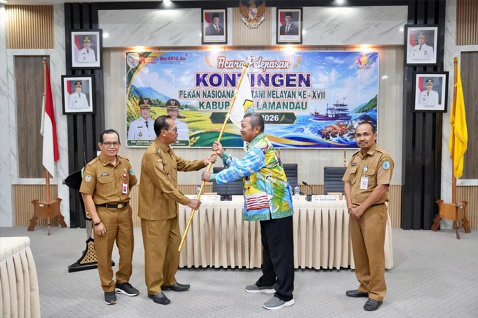 Lepas Kontingen PENAS XVII ke Gorontalo, Wabup Lamandau: Bawa Pulang Ilmu untuk Kemajuan Daerah