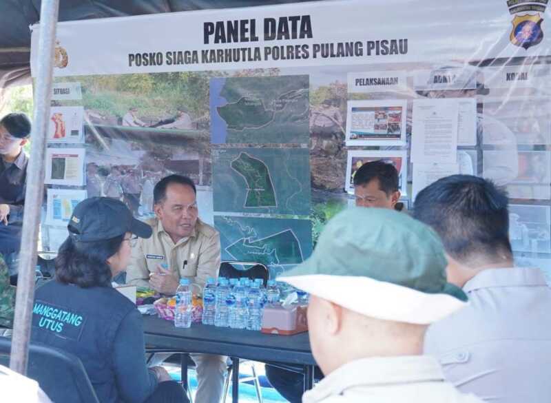 Gubernur Kalteng Pastikan Kesiapan Personel dan Peralatan Hadapi Karhutla di Pulang Pisau