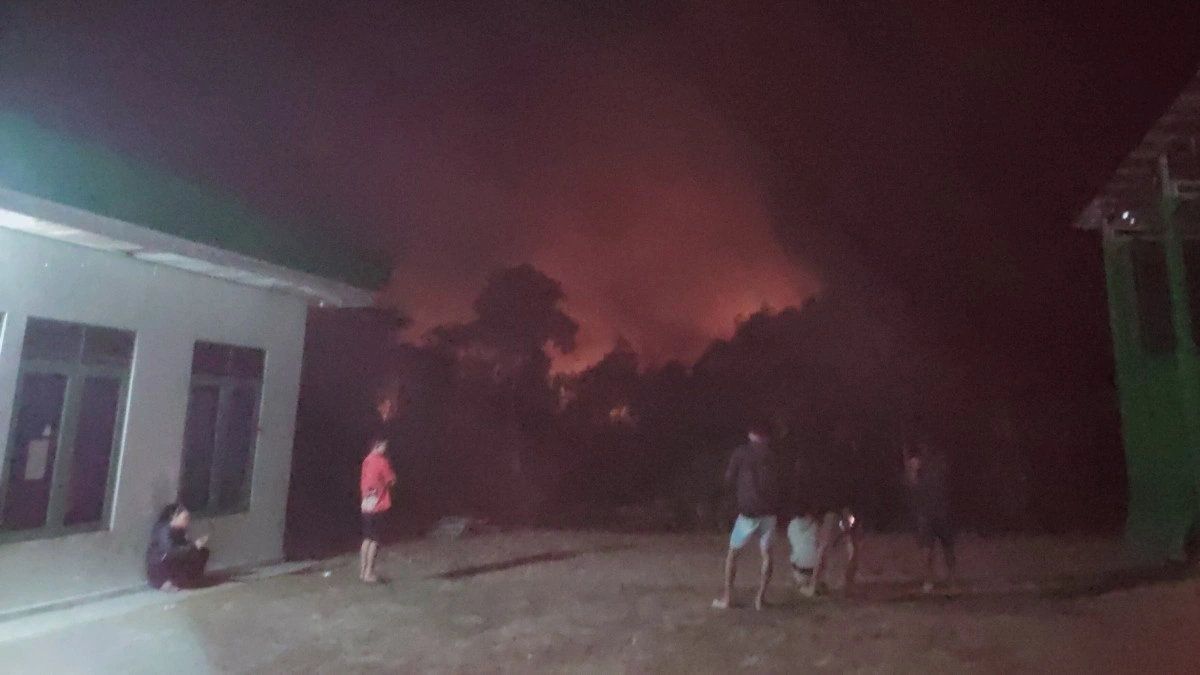 Karhutla di Seberang Sungai Lamandau Meluas, Akses Petugas Jadi Kendala