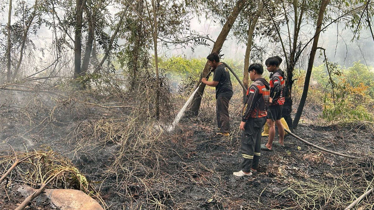 Karhutla Lebih Sepekan, Warga Tjilik Riwut Km 11 Cemas Api Nyaris Lahap Rumah