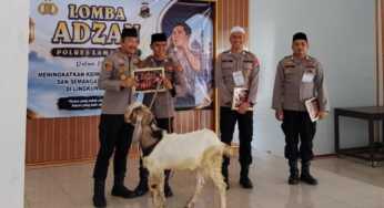 Ada Hadiah Kambing! 41 Polisi Adu Merdu Suara Adzan di Polres Lamandau