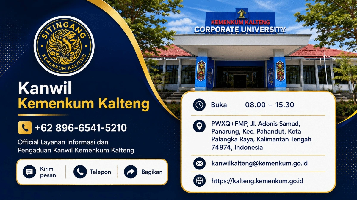 Empat Inovasi Kanwil Kemenkum Kalteng Dorong Layanan Hukum Makin Mudah dan Responsif